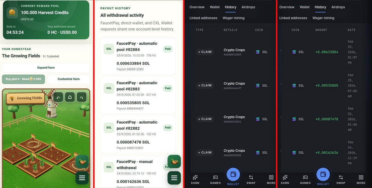anwarrock733's tweet photo. Turn your spare time into real digital assets! Grow vegetables in your virtual garden, harvest coins, and instantly withdraw them to FaucetPay or your Solana wallet at any time. Ready to reap the rewards? Join via the link below (SUPER LEGIT).
Go 👉 https://t.co/cZ5BUGO7ol https://t.co/RHtrGD0uEU