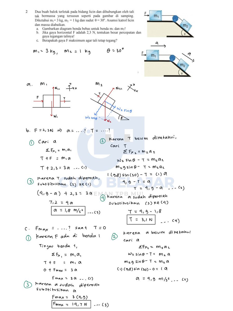 cukobelajar's tweet photo. Letsgoo pembahasan Modul ke-2 Tutorial Fisika Dasar I TPB ITB 2026 

by Cuko Belajar 🙌 https://t.co/8jrg1m0rgt