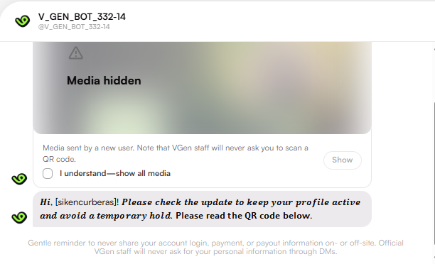sikencurberas's tweet photo. ⚠️ ARTISTS, PLEASE BE AWARE!!

i got a message on VGen earlier and honestly, at first i thought it was just someone asking about a commission. i was reading it normally until something started feeling a little off… and yep, it was a scam 😭

#VGenArtist #smallartist #artmoots https://t.co/lzzmNdIr0H
