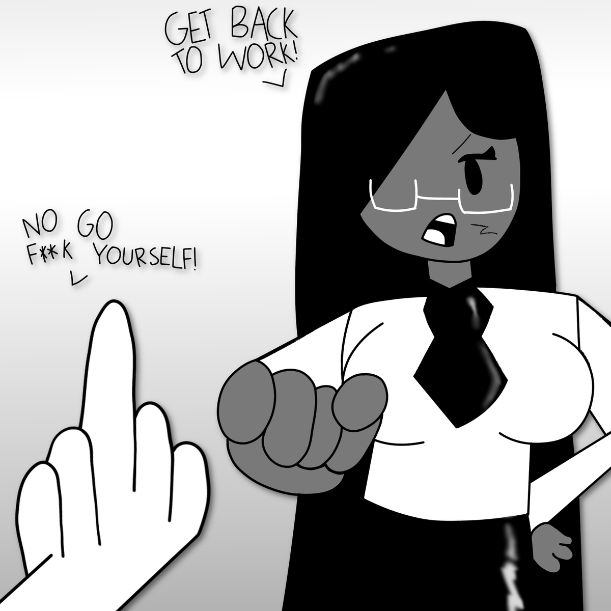rightysonic's tweet photo. Office lady (Ft. Righty Sonic) (giving her the finger)
Character by @AtasticForReal
#ocfanart #digitalartㅤ #fanartㅤㅤㅤㅤ https://t.co/nmvIf6aJDD
