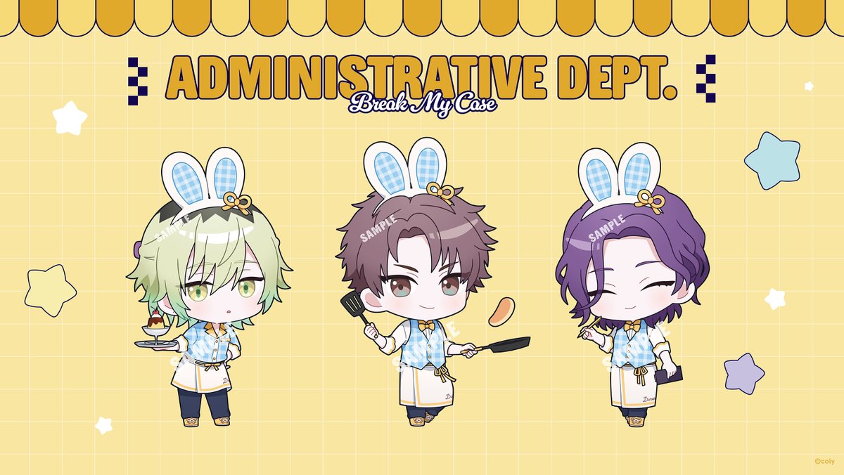 bmc_event's tweet photo. 【『ブレイクマイケース』Winter Fair 2026 in アニメイト】

新規描き下ろしイラスト「HOP'N Diner」を公開！
本日は【管理部】【強行部】のご紹介です🐰🍔

こちらのイラストを使用した新商品は
9月27日(日)まで予約受付中✨

▼詳細はこちら
https://t.co/kMhmmBy4OY

#ブレマイ https://t.co/nPUqCBMDNu