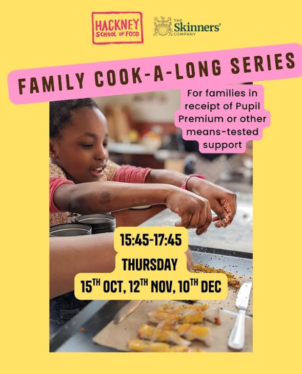 HackneyFIS's tweet photo. Hackney School of Food for our FREE Family Cook-a-Long programme
Register your interest:
Places are limited. Complete our expression of interest form here: https://t.co/JEuNgcLGyl https://t.co/sZ2c5mFJmx