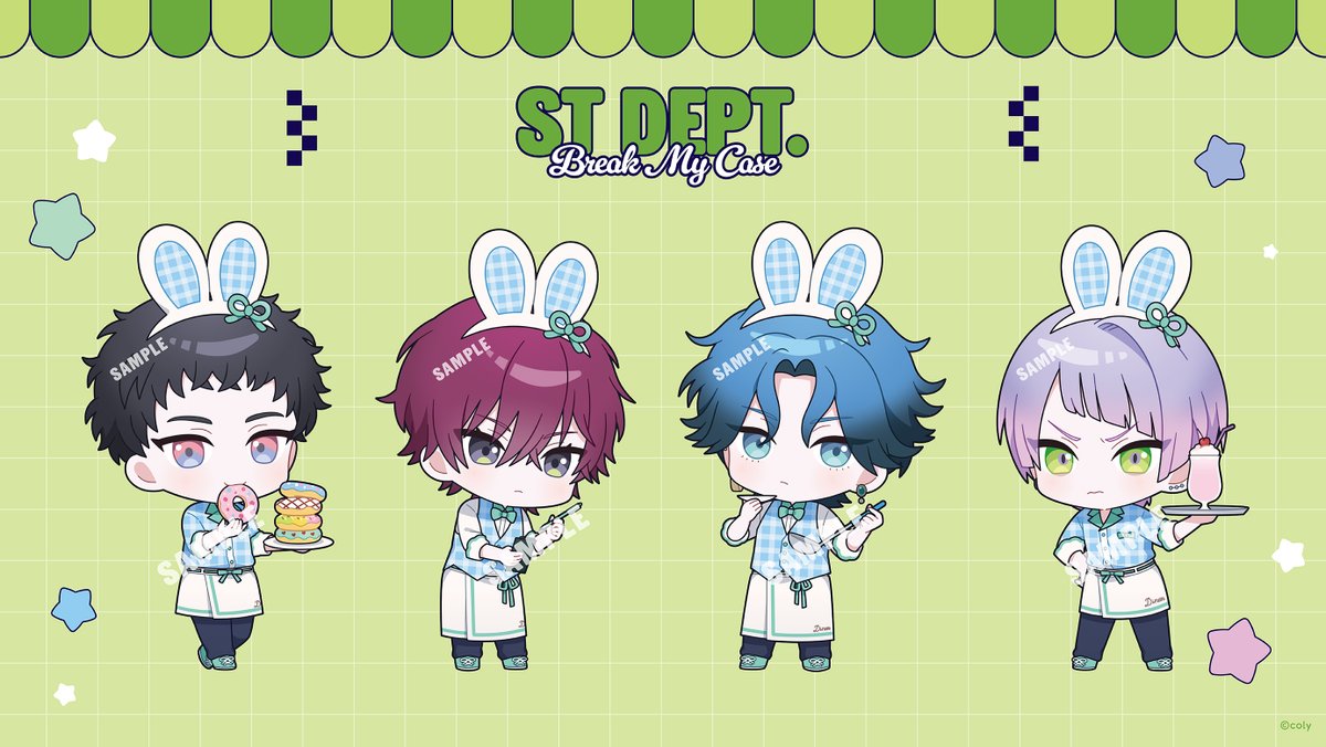 bmc_event's tweet photo. 【『ブレイクマイケース』Winter Fair 2026 in アニメイト】

新規描き下ろしイラスト「HOP'N Diner」を公開！
最後は【交渉部】【特務部】のご紹介です🐰🍔

こちらのイラストを使用した新商品は
本日9月27日(日)まで予約受付中✨

▼詳細はこちら
https://t.co/kMhmmBxwZq

#ブレマイ https://t.co/12FF708y3t
