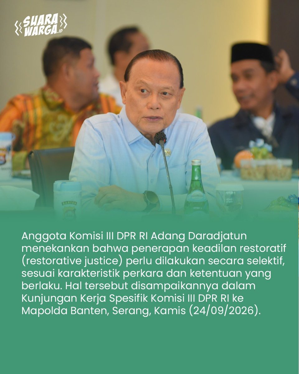 Kasimsergeniw's tweet photo. Keadilan restoratif harus diterapkan secara selektif sesuai ketentuan berlaku✍️✅ https://t.co/bU6QDmLlTx