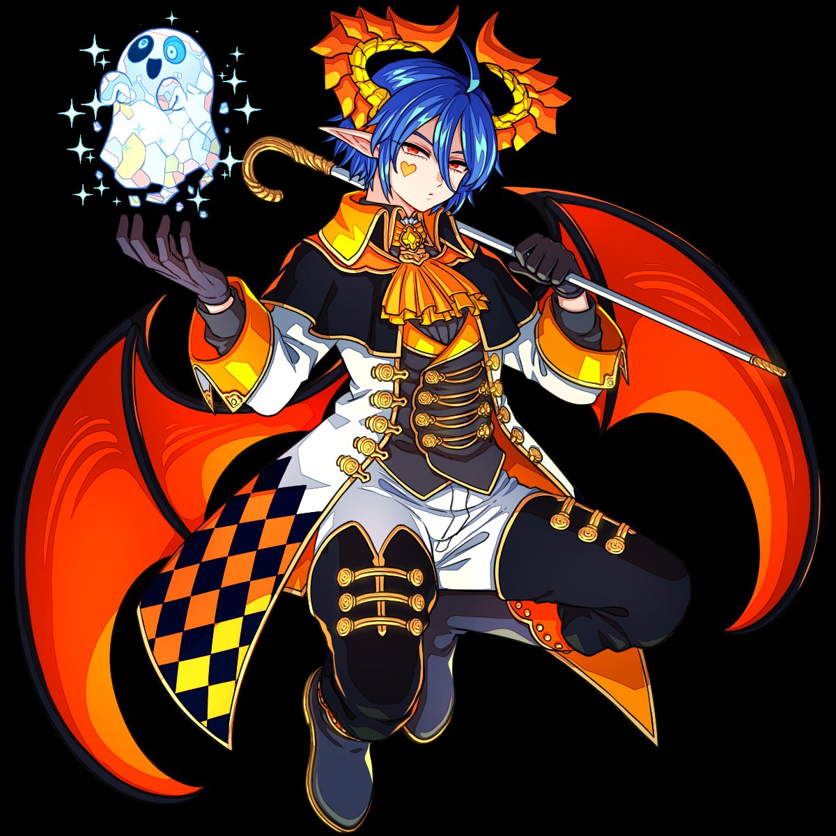 DragonPoker_aso's tweet photo. 【ドラポ新SS情報】本日メンテ後の『選抜RSガチャ』と、10月の土日祝開催の『ハロウィンタウン』に期間限定で『ハロウィン・ヘルタレス』が登場！悪魔の社交界からご一行がやってきたぞい！黒とオレンジの衣装がよく似合っておるのぉ！行方不明の相棒のルシファーのことは忘れてしまったんじゃろか？ https://t.co/SE8xe6eF0B