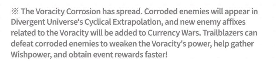 Ganyyuuu's tweet photo. "new enemy affixes related to the Voracity will be added to Currency Wars"😭🙏 im scared omg https://t.co/lMxlf4gkyr