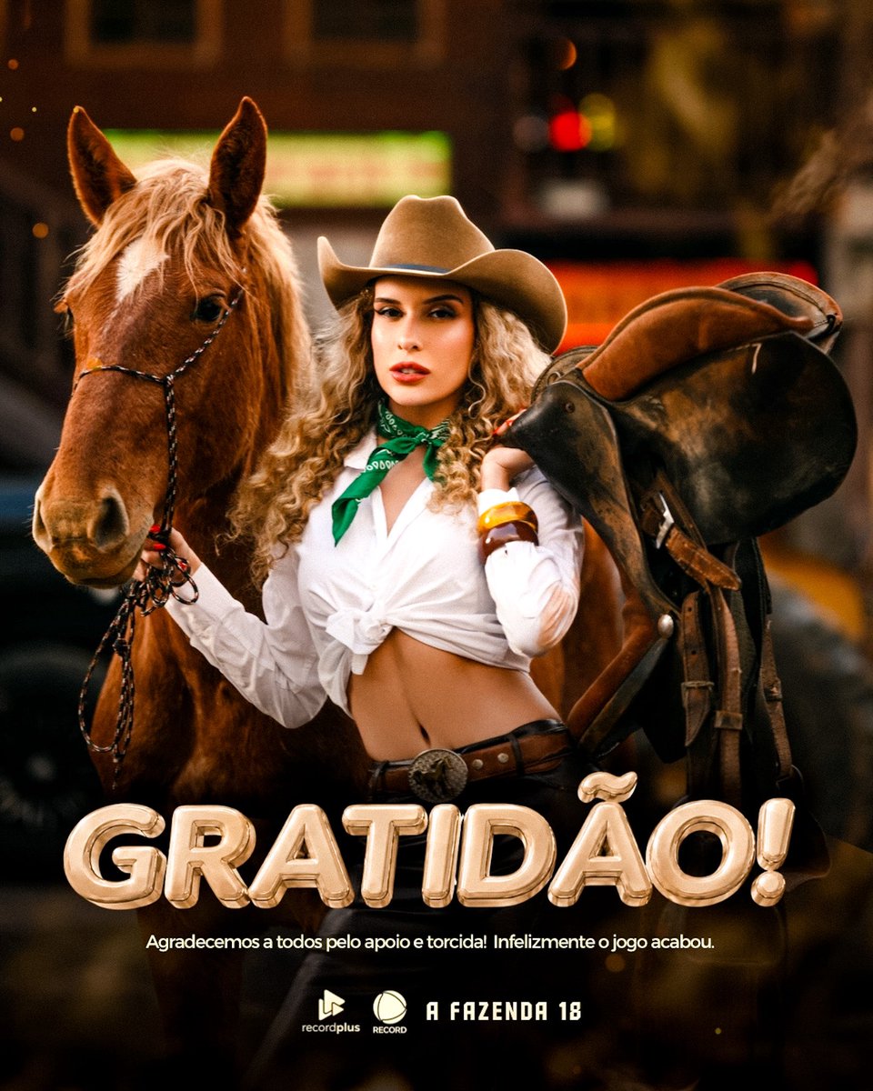 stephaniegomesb's tweet photo. Felina, você foi luz do início ao fim. 

Autêntica, intensa e verdadeira, viveu esse sonho de coração aberto e deixou sua marca em #AFazenda18. Sua trajetória termina aqui, mas seu legado de força, coragem e lealdade permanece. Stephanie, você fez história. 🐈🤍 #TeamStephanie https://t.co/CB0YCcmFV3