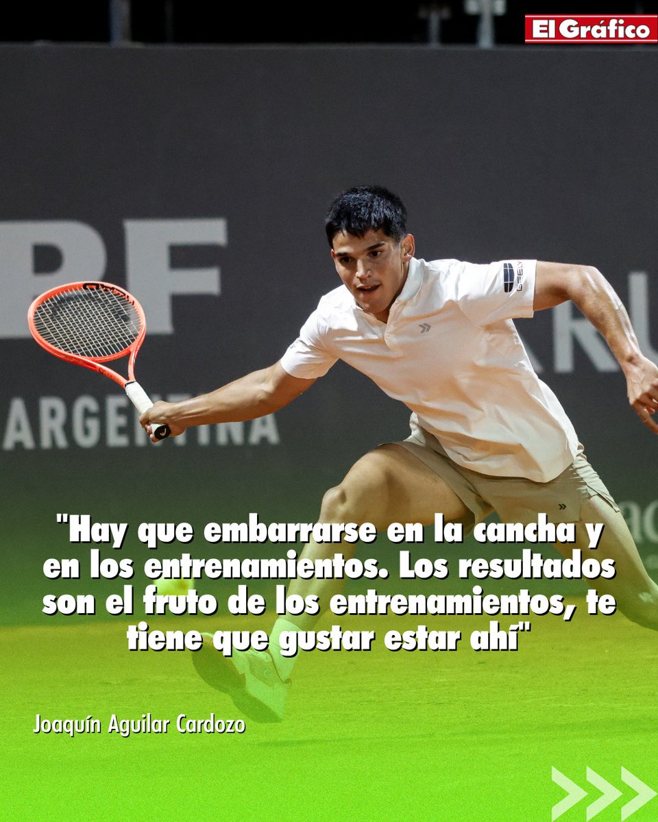 elgraficoweb's tweet photo. 🔎🇺🇾Quién es Joaquín Aguilar Cardozo, el tenista uruguayo que causó sensación en el Buenos Aires Challenger al derrotar a Francisco Comesaña

➡️El charrúa vive en Buenos Aires desde que tiene 10 años, es hincha de Nacional y River y suma 24 victorias al hilo en el circuito. https://t.co/e6UspPRly5