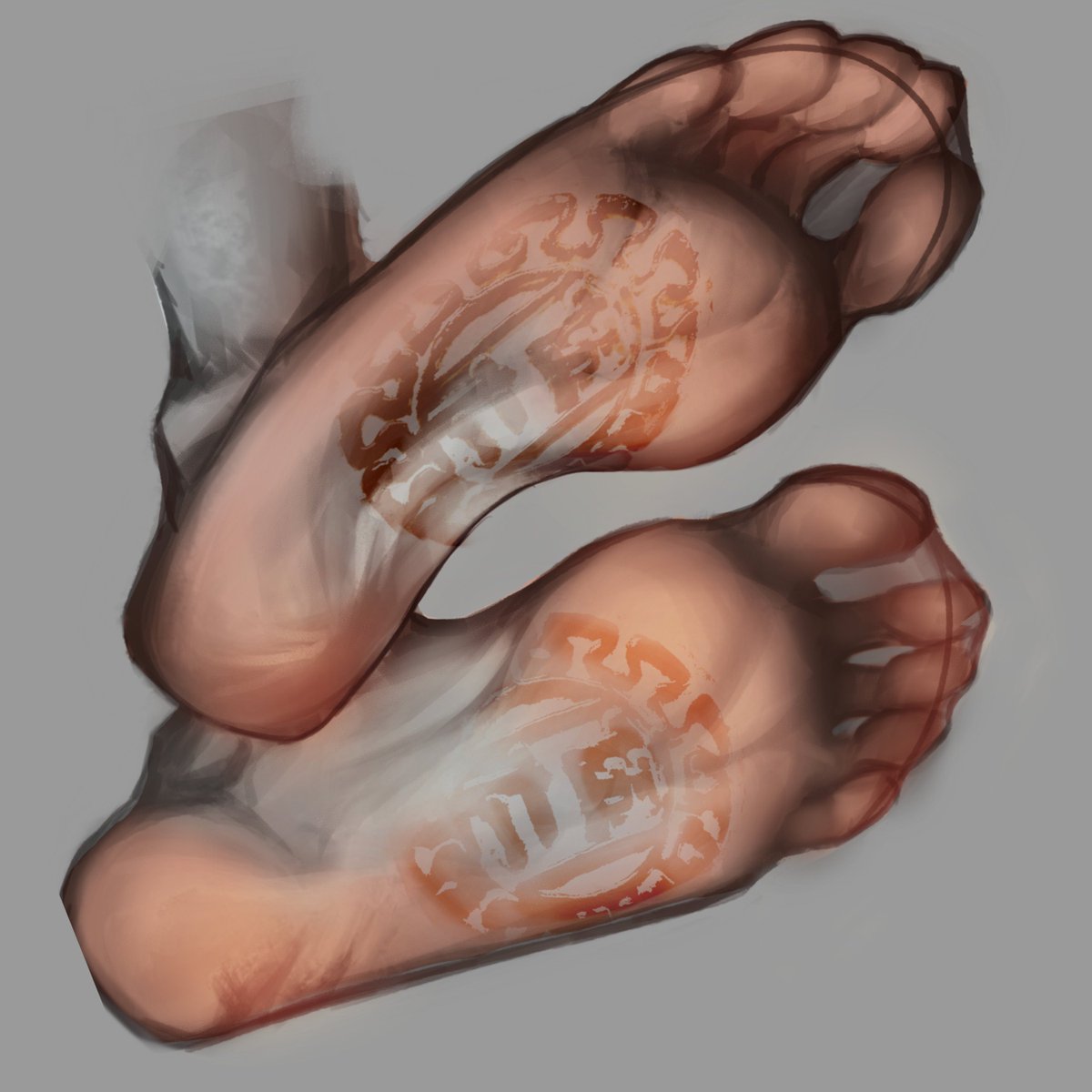 aimo444's tweet photo. 中秋快乐！Happy Mid-Autumn Festival! 🥮
#MidAutumnFestival #足裏 #footart https://t.co/lNImOVFb3u
