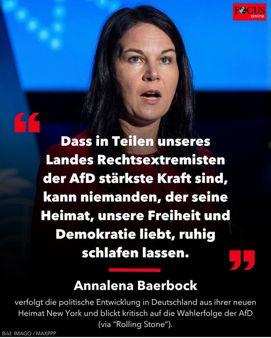 Corvus_corone2's tweet photo. Liebe Frau Baerbock, AfD-Wähler hassen eure #Demokratie.
Ihr habt nämlich dieselbe Demokratie wie die Deutsche Demokratische Republik
Das macht die AfD aber noch lange nicht zu Rechtsextremisten. https://t.co/MfxeWXTQ0L