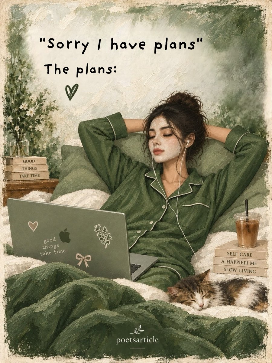 FelicaMich2v's tweet photo. Sometimes the best plans are the ones that never make it onto a calendar. No crowds, pressure, or constant productivity—just rest, comfort, and permission to slow down. Sometimes, taking care of yourself is the most important plan of all. ONE PIECE https://t.co/2yBLLlIz7i