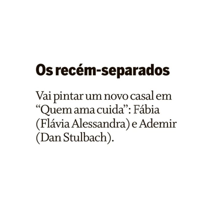forumeplay's tweet photo. #QuemAmaCuida terá um novo casal formado por Fábia (Flávia Alessandra) e Ademir (Dan Stulbach). Os personagens estão recém-separados e vão pintar um novo romance na trama.

🗞️ Coluna Play https://t.co/Fqkj13jBx2