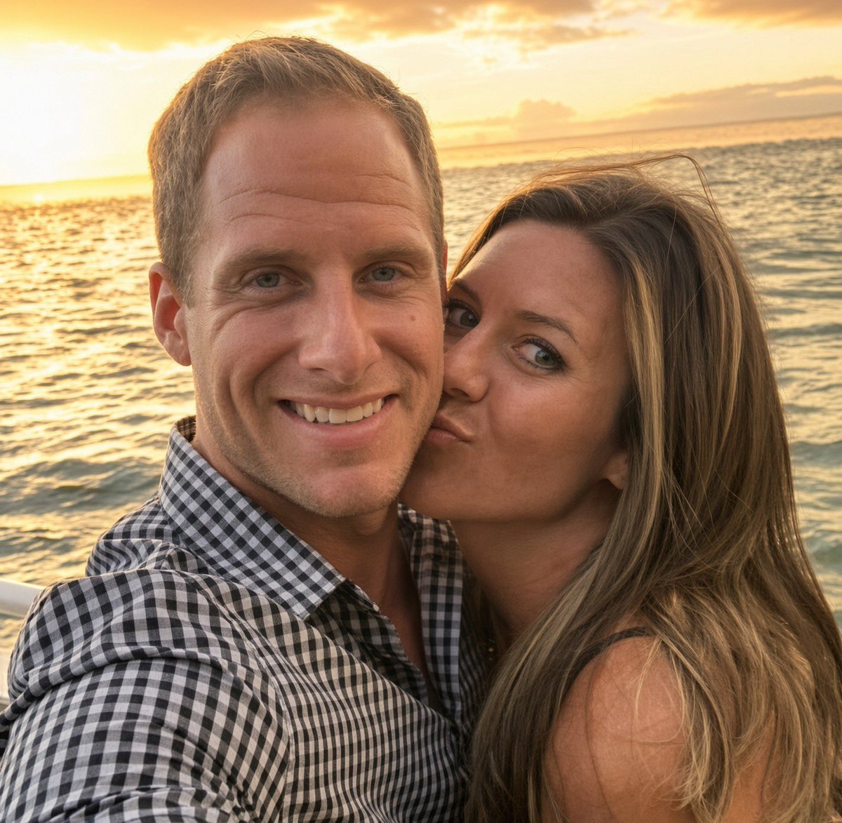 iamlegacy23's tweet photo. Ashley changed her Facebook profile photo to this cruise selfie on Valentine’s Day 2026 — 2 days before she was killed. The picture was taken during the anniversary cruise where she found the text and she confirmed the affair between #CalebFlynn and #AlleighaBotner 

That “happy couple” image went up after she already knew about Alleigha Botner. On the cruise she saw the messages. She still posted the affectionate shot of her kissing his cheek while he smiled at the camera. It reads like a public statement: this is still my husband.

Timeline that matches the photo:

•  Affair began March 2024.

•  Ashley discovered the texts on the 15-year anniversary cruise (August 2025).

•  She confronted Botner and asked to meet; Botner declined.

•  Valentine’s Day 2026: Ashley set this cruise photo as her profile picture.

•  February 16, 2026: Ashley was shot in their home.

That picture looks like a happy couple. 

Same stretch of time, the messages are the opposite — Alleigha Botner jealous about Valentine’s plans, Caleb Flynn calling #AshleyFlynn  every ugly name they used for her, both of them talking like they wanted her gone. 

In my opinion, That’s the whole point of putting the photo up. It wasn’t just a cruise memory. 

Ashley posted it after she already knew, on the exact holiday the other woman was bitter about.