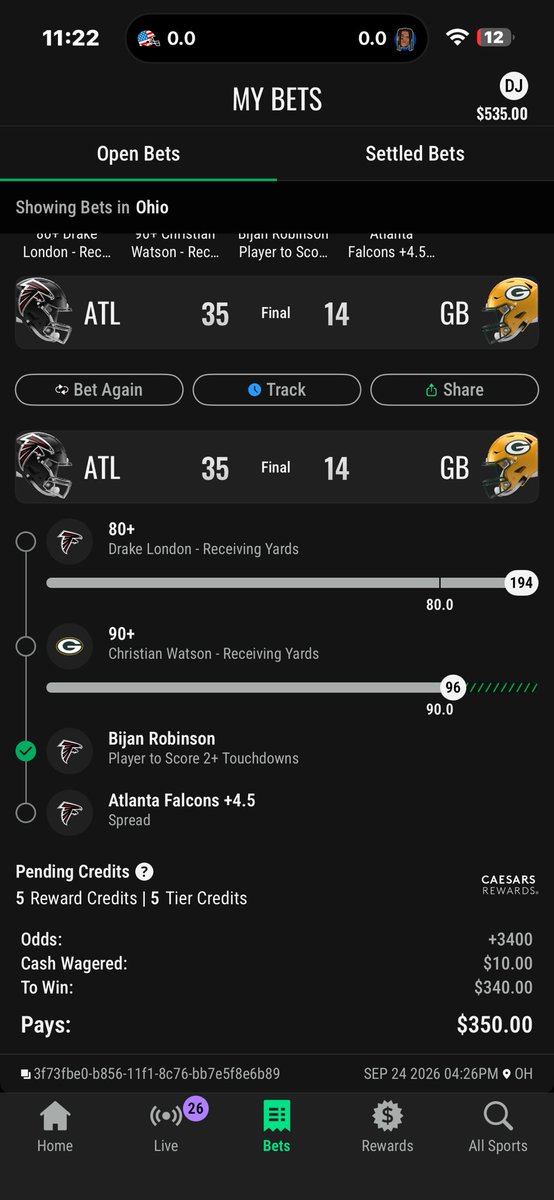 backsidebridge's tweet photo. We take 2 green slips for tnf 🤑 https://t.co/lxXtdEIGmy