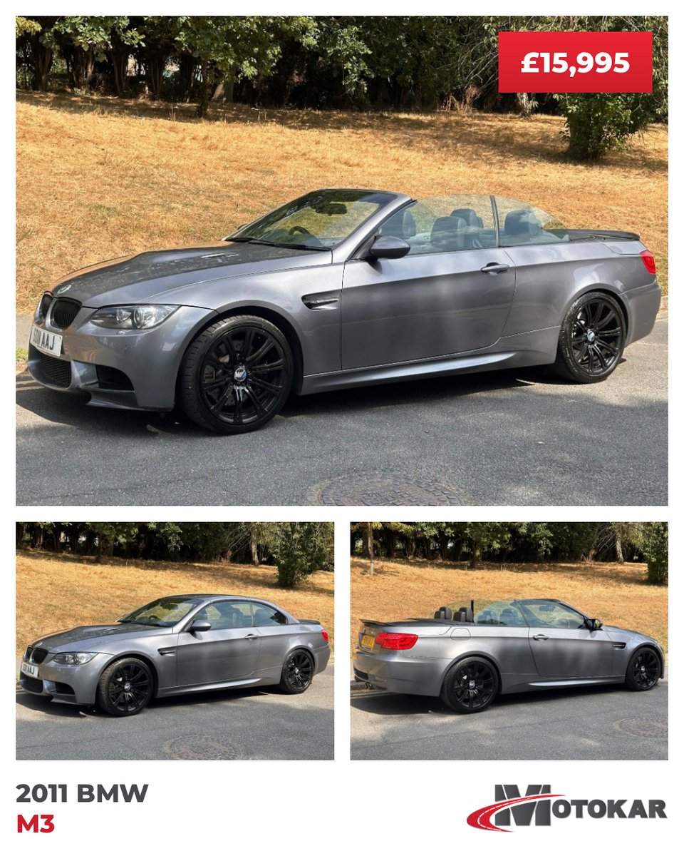 olsonharold2538's tweet photo. 2011 BMW M3 4. 0 Convertible - £15, 995 
4L Petrol, Automatic 
84, 980 miles 

Buy with confidence—read our 5-star reviews. Finance, warranty, and part exchange available. We buy cars too. Contact us for more information. https://t.co/E2rdBXLkUj
