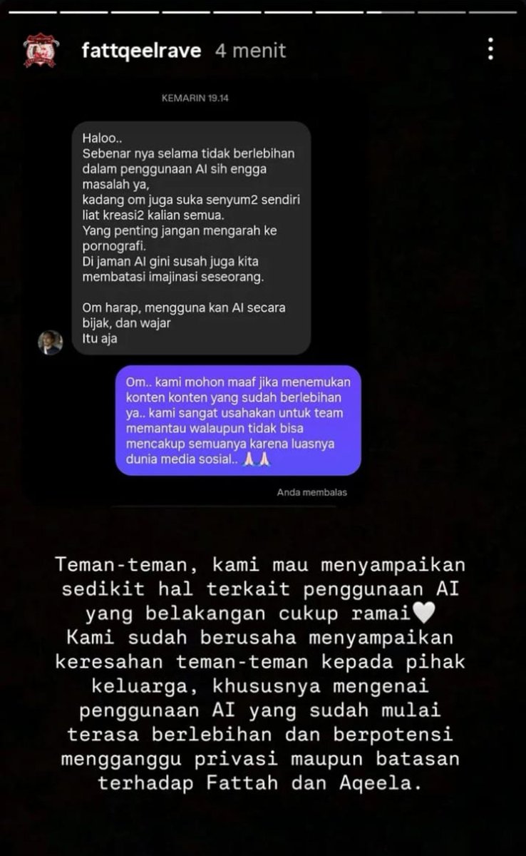 Nfllvvv's tweet photo. guyss bisa disebar luaskan ya. karena ga semua juga follow akun fb, dari fb fq sudah reminder dan sempet buat dm om athar juga. buat kontrol akun² dimedia sosial yg berlebihan emg sulit tapi setidaknya kita bisa reminder selalu terutama pada akun² editor yang bersangkutan🙏🏻 https://t.co/8eLL54C1aT