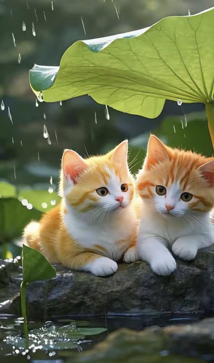 mindu132347's tweet photo. At the cozy corner, a wooden desk sparkles; a fat tabby cat lies nearby, like a hidden little prey, and a subtle cool breeze from the mountain waterfall brushes the soft petal of a cherry lip—what a tiny warm moment! https://t.co/45QKqsLc2x