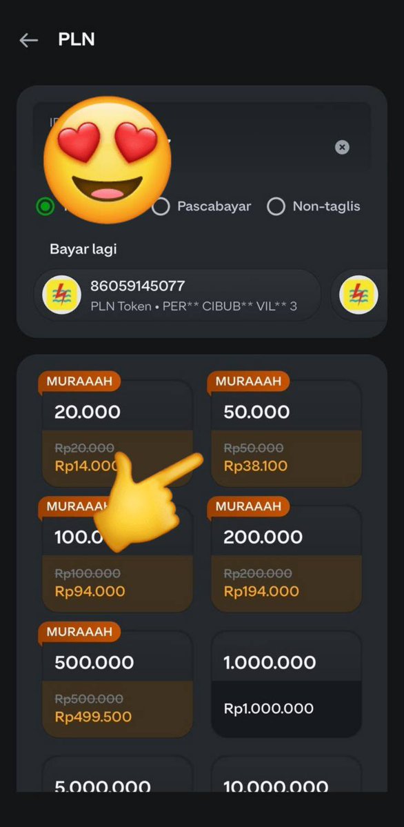 alithastel2815's tweet photo. lagi mikirin pengeluaran bulan ini, ternyata bisa hemat dari hal sederhana kayak beli token, token PLN 50rb cuma bayar 40rb di aplikasi GoPay dan gratis biaya admin #DISKONPLNDIGOPAY https://t.co/9zOMTVstYN