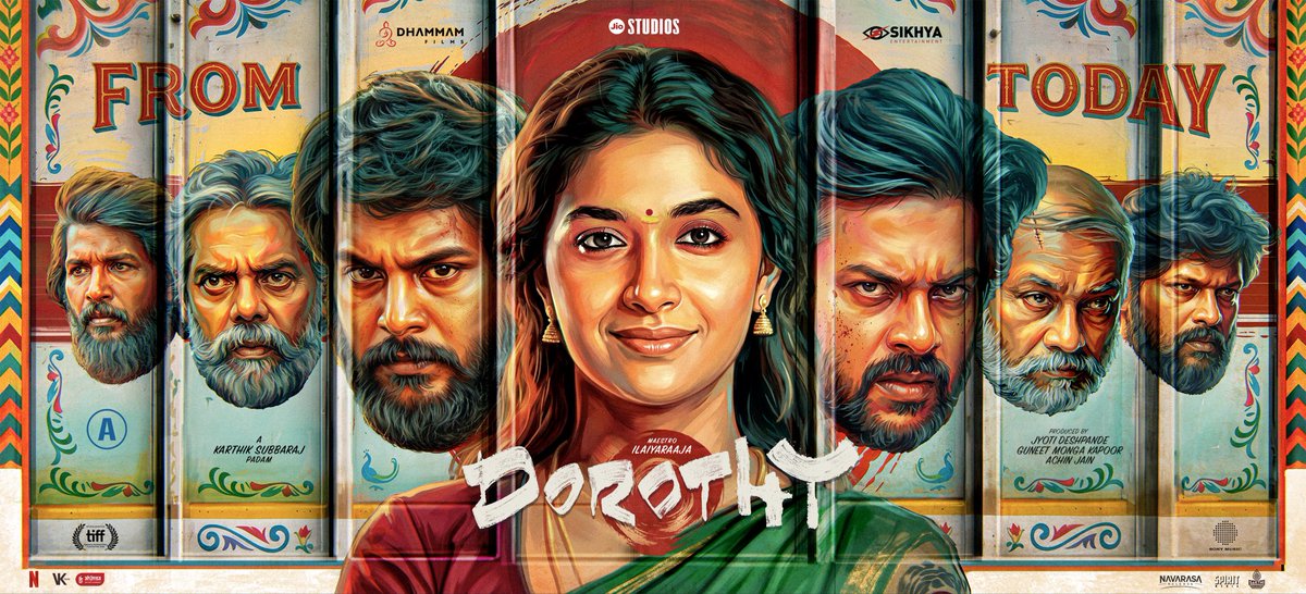 karthiksubbaraj's tweet photo. To My Dear Audience,

It's #DorothyDay and though it's my 10th film, am as excited and nervous as i was on the day of release of my first film Pizza. The days i have spent making this film have changed me as a person, as a filmmaker , as an artist , as a human. This film is the most close to reality film i have made and it's the most emotional story i have told so far. This Story is based on lot of real incidents from the 90s and when i felt the need to tell this story out in the Mainstream, there was just one question that was asked often to me by many....

On what belief you want to make this film? 

My Answer was and is ' My belief on the AUDIENCE '

And yeah the day has come where we, the team of #Dorothy is eagerly ready to show the film to the Audience, like how a kid shows its first painting to Parents... and yeah...

D O R O T H Y is all yours now.... 

Give a little space to her and she will touch your hearts for sure... ❤️

Please do watch our film in Theatres and I promise it will be Worth it... 

I request you to avoid listening or reading any spoilers before watching the film. It will be an experience worth experiencing. Also Please do not give away any spoilers, post any clips of the film so that others also feel what you felt, in the same way.... 🙏🏻

With Huge love and respect,
Karthik Subbaraj & team டோரதி