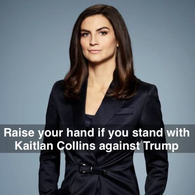 bluhue123's tweet photo. Kaitlan Collins: “Despite the court order overnight, CNN, MS NOW and Politico reporters are still being blocked from entering the White House grounds today. Yet for Xi’s visit, members of the Chinese state media are present.”

✋ https://t.co/3svhkEgsiC