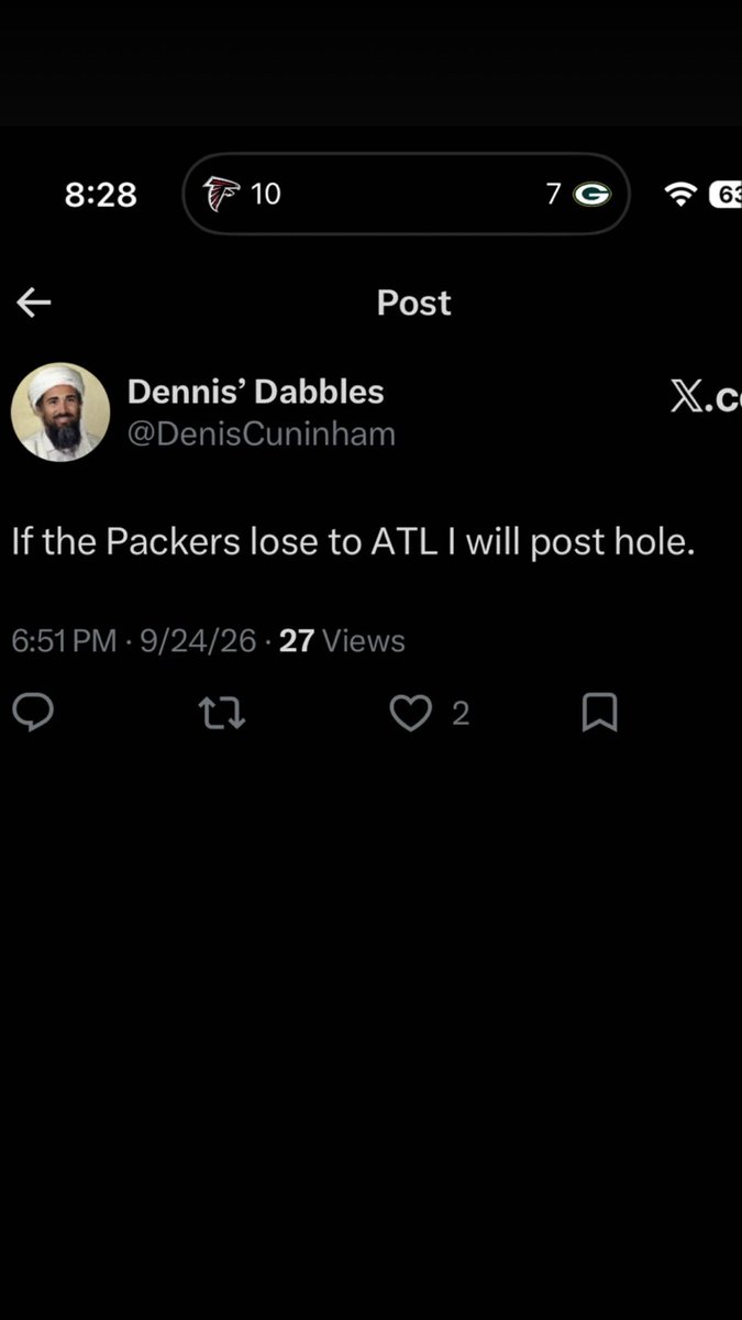 QB_ketchup's tweet photo. Please tag @DenisCuninham and make him post hole. #blowup #viral #getafterhisass #posthole #needitnow #packerssuck #thissucks #damnwereallylost #hestillneedstoposthole
@BarstoolBigCat @barstoolsports @OhioTate @PardonMyTake https://t.co/U2UG5RQ0Hx