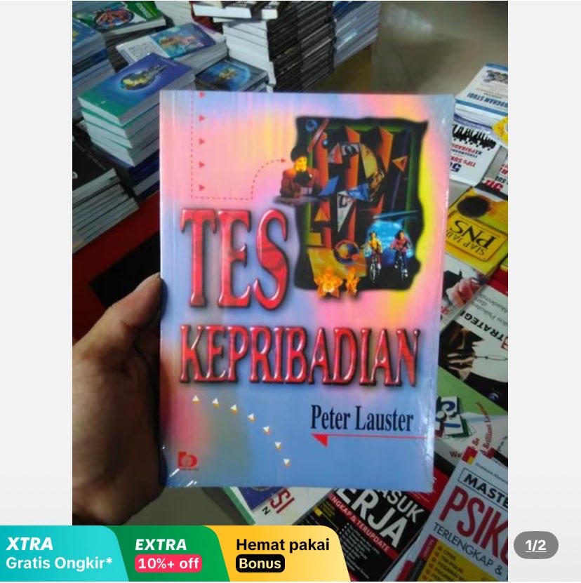 baacutt's tweet photo. WTB BUKU TES KEPRIBADIAN PETER LAUTSER YG SEPERTI DI GAMBAR PLISS KALO ADA TAWARIN AKUUU🥹🙏🏻🙏🏻 https://t.co/g5ElQe2Onq