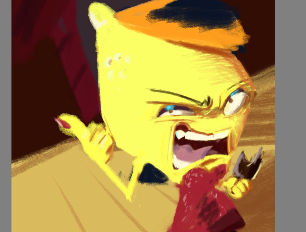 Remember_Me_Dew's tweet photo. So, I was listening to "Empire State Of Mind" and thought:

 FemWedge... Singer...  

Here's a quick sketch and  painting, nothing serious 
ヽ( ´ー`)ノ https://t.co/0LnlDyWjvr