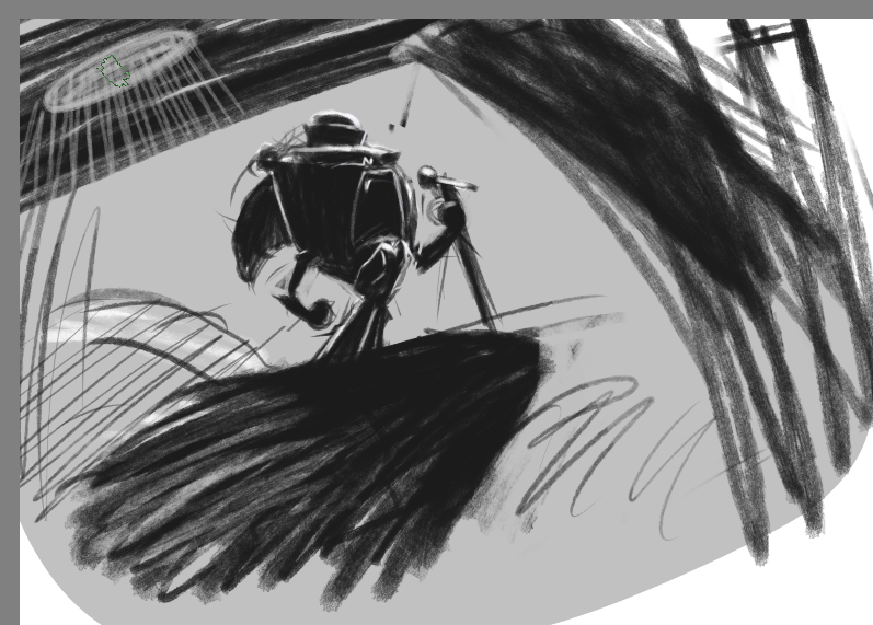 Remember_Me_Dew's tweet photo. So, I was listening to "Empire State Of Mind" and thought:

 FemWedge... Singer...  

Here's a quick sketch and  painting, nothing serious 
ヽ( ´ー`)ノ https://t.co/0LnlDyWjvr