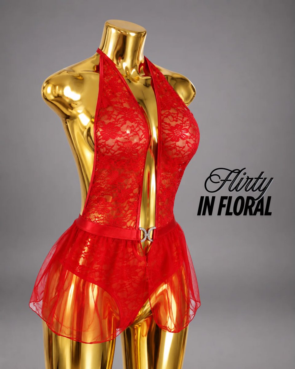 deleted25742's tweet photo. Photo by Tulipboutiquemv on September 03, 2026. May be an image of a chemise, fishnet stockings, and text reading “Flirty INFLORAL. https://t.co/DhDYVcVZ4i