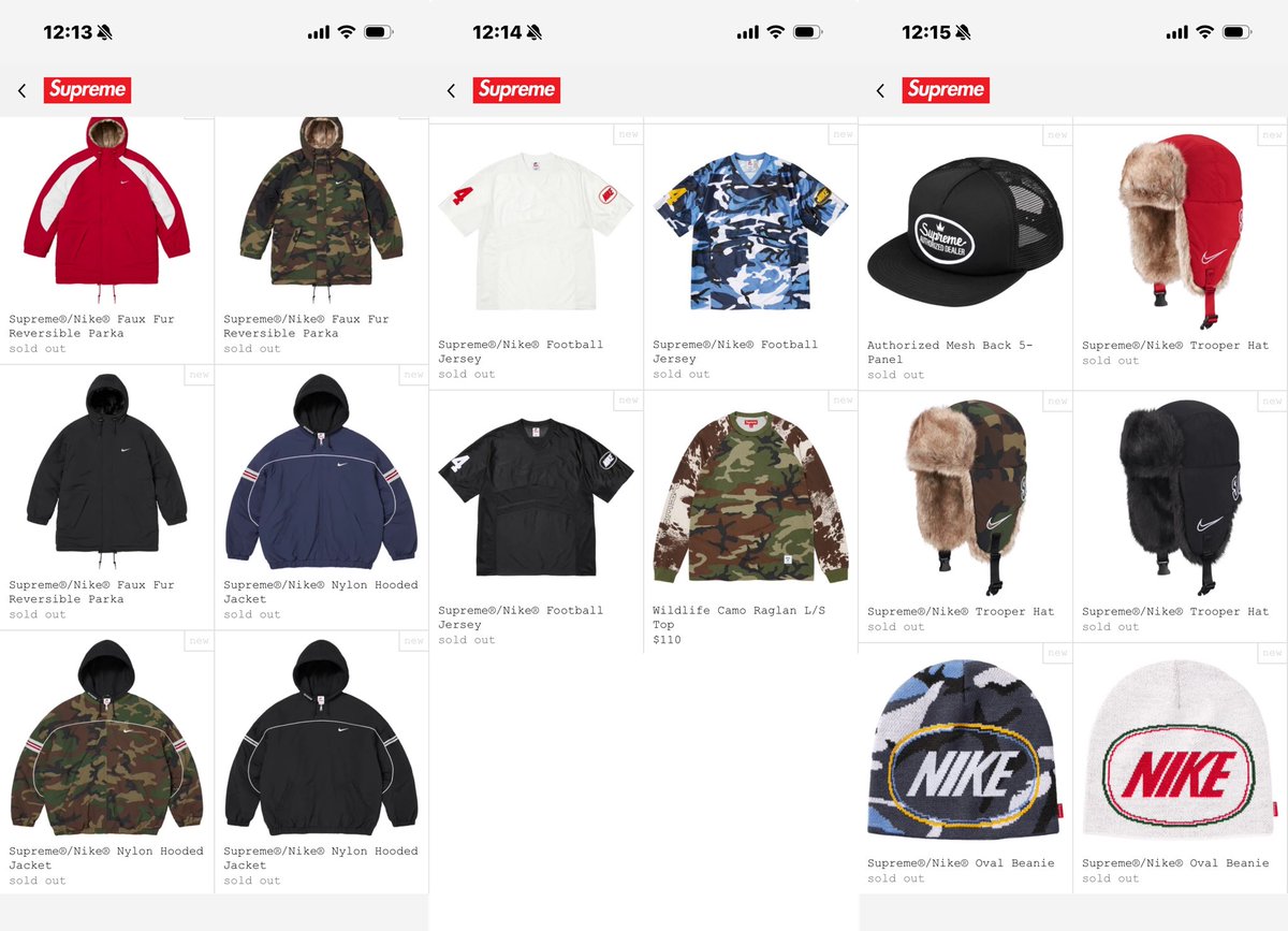 OswaldBeats's tweet photo. 26FW week6 US
NIKEは全てsold out
🎤sold outキーチェーンはまだありますねしかも10個購入出来ます❗️
#supreme https://t.co/Yd9PM0PEFY