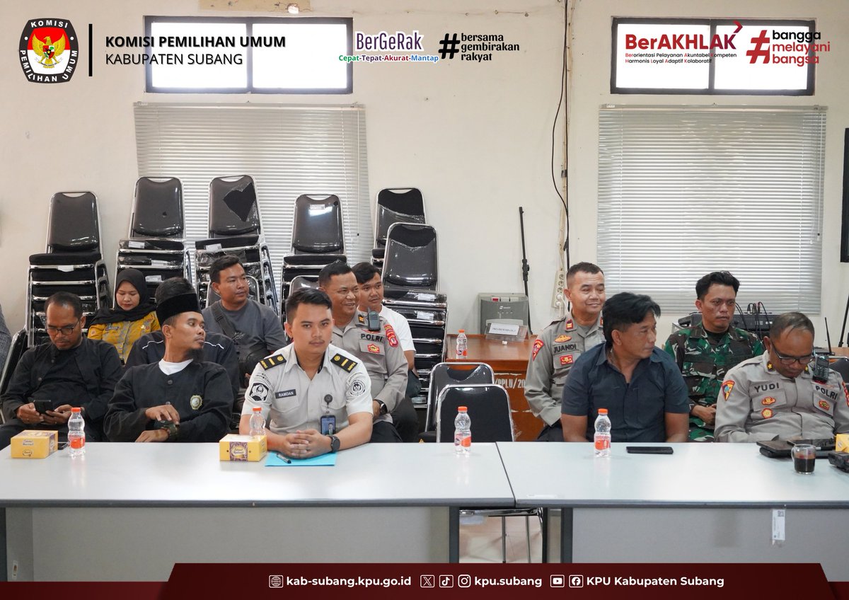 KpuSubang40202's tweet photo. #TemanPemilhi, KPU Kabupaten Subang melaksanakan Rapat Koordinasi Persiapan Pleno Rekapitulasi Pemutakhiran Daftar Pemilih Berkelanjutan (PDPB) Triwulan III Tahun 2026 pada Kamis (24/09/2026).

@KPU_ID 

#KPUMelayani https://t.co/IulXDDf6Zm