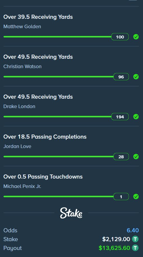 TactBets's tweet photo. BACK TO BACK WINS ON THURSDAY NIGHT FOOTBALL! 🏈👑

Retweet + Reply with your @Stake Username's, and I'll be tipping a few people who follow me! 🔥   

USE CODE TACT FOR EXTRA LUCK 🍀 https://t.co/I41hlCEZko