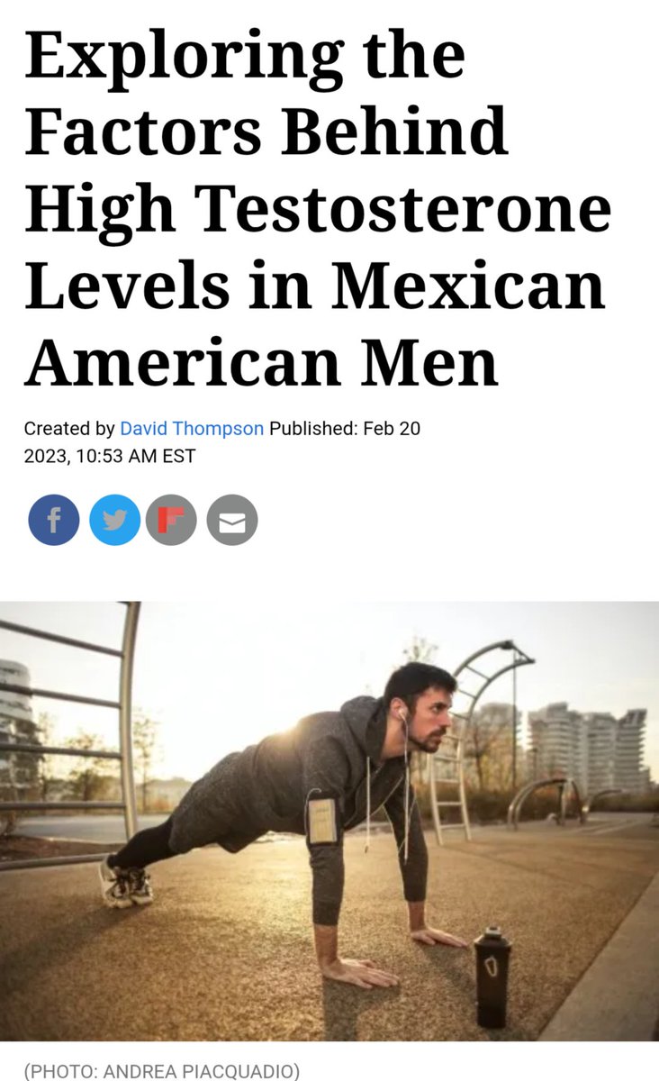 MrDrifter's tweet photo. I think the reason why paisa men in Mexico are so effeminate now is because the most masculine men already moved to the United States. Chicanos have higher testosterone than all other groups in America. That's why back in Mexico it's the women who govern, not men. https://t.co/UAKDm4Jmo9