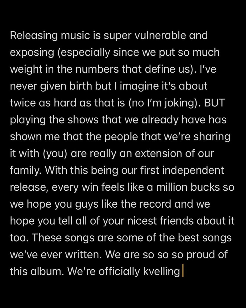 BailenTheBand's tweet photo. This is the scariest and best post to be posting! Thank you so much to everyone who helped bring this to life ❤️
OUR NEW ALBUM SWIM!!! IS OUT NOW https://t.co/lyWtcbGDXb https://t.co/z4E0BOF4m2