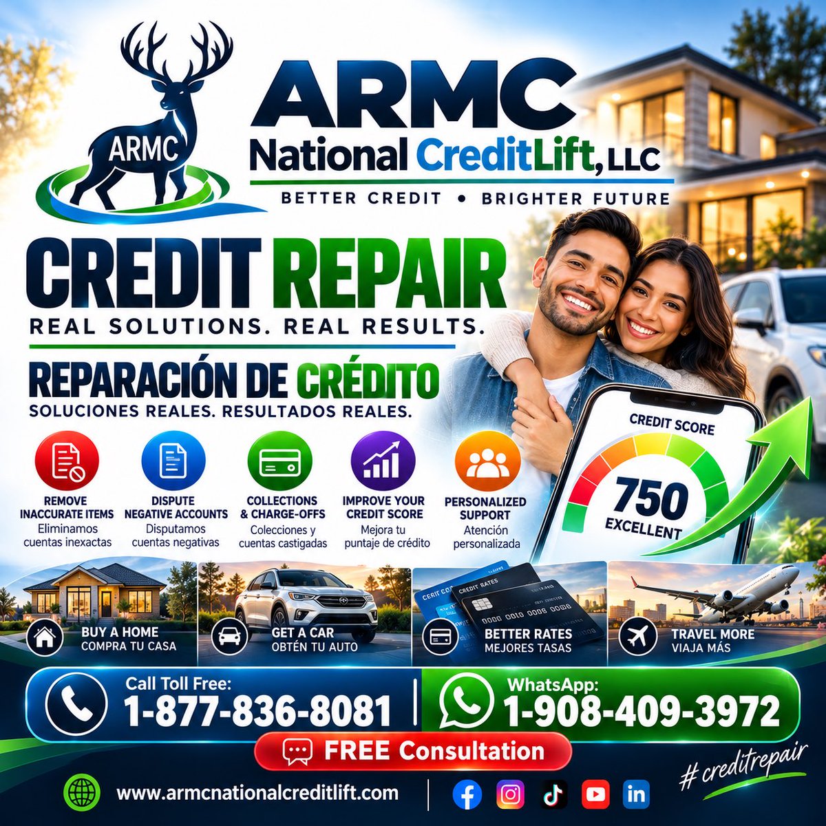 armccredit's tweet photo. Disclaimer / Aviso: Results vary. No specific credit-score increase is guaranteed.
Los resultados varían. No se garantiza un aumento específico del puntaje de crédito. https://t.co/3IuT9EpMYH
