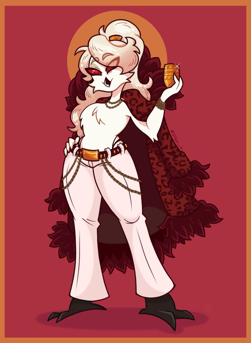 pupp_bo's tweet photo. Goetia commission 🍷💰
#HelluvaBoss‌ #commissionㅤ https://t.co/4wDEeg82NI