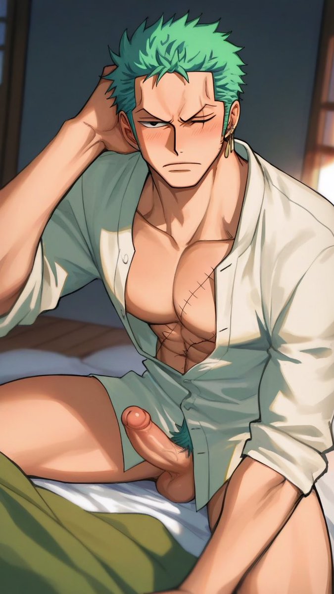 Darooq3's tweet photo. Just woke up. 😳🔥
#Zoro #RoronoaZoro #OnePiece #NSFW #OnePieceNSFW #AIart #R18 #Bara https://t.co/bUhdIIGGnY