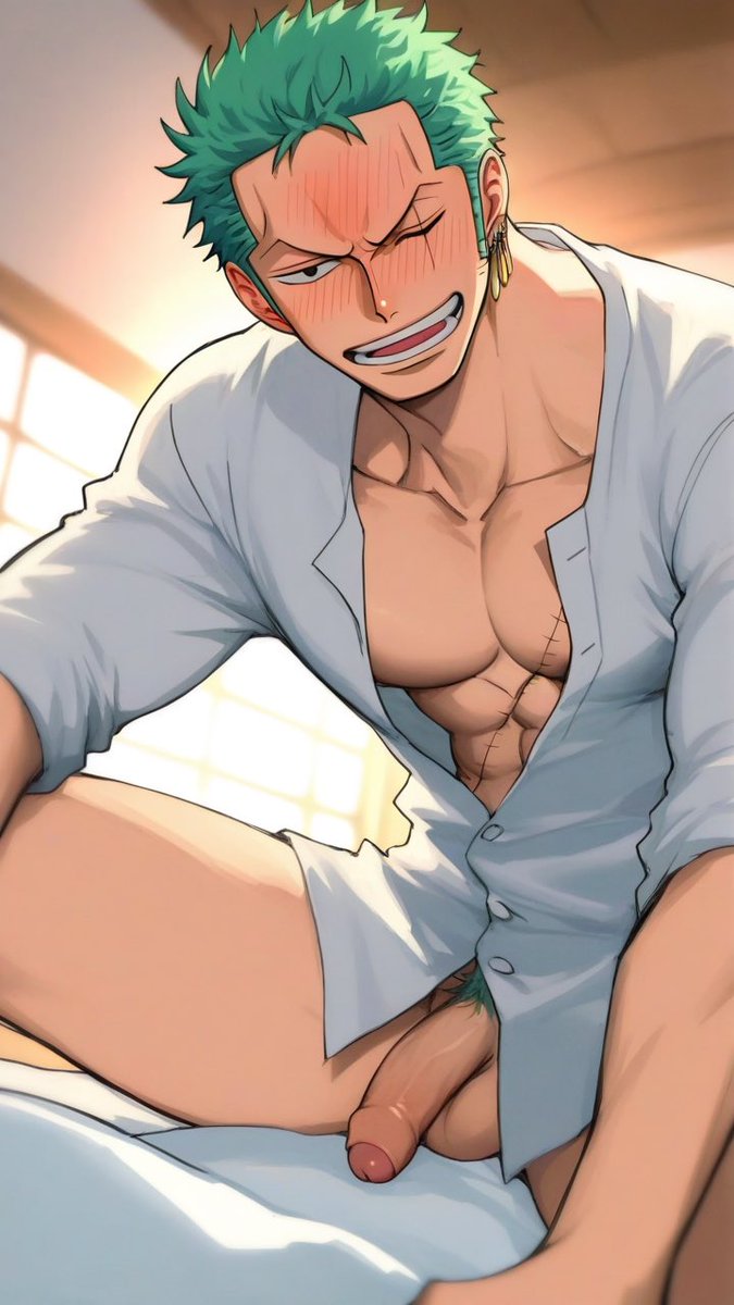 Darooq3's tweet photo. Just woke up. 😳🔥
#Zoro #RoronoaZoro #OnePiece #NSFW #OnePieceNSFW #AIart #R18 #Bara https://t.co/bUhdIIGGnY