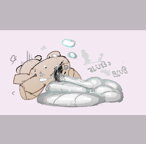 YuckToon's tweet photo. Taking it out on the bear 🧸💢😠💨 https://t.co/9fWRxO0qvh