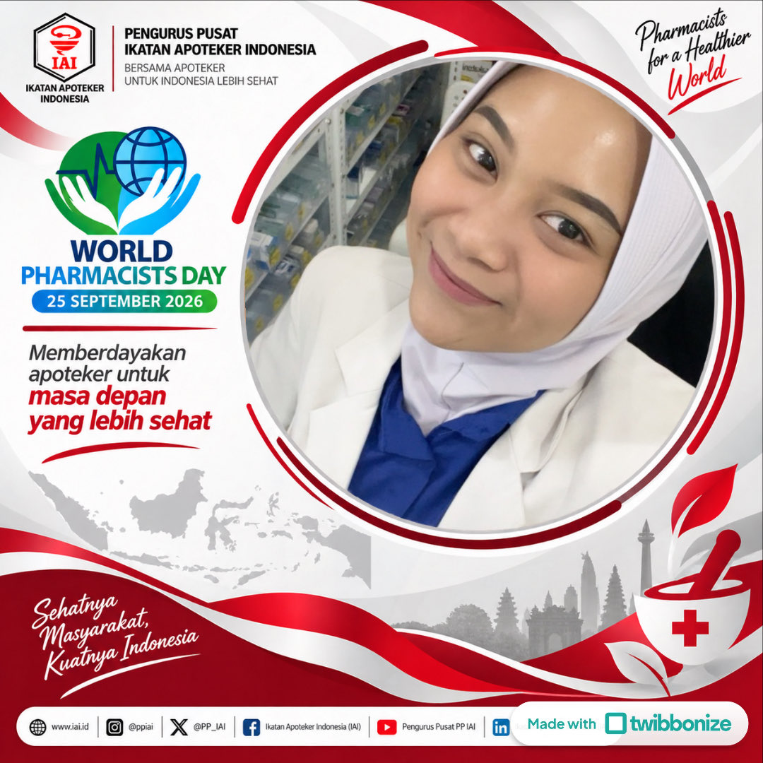 isnaenityas's tweet photo. Selamat hari apoteker sedunia 🤍
@PP_IAI 
#wpd2026 #apotekerindonesia https://t.co/Sx6Gig7o6M