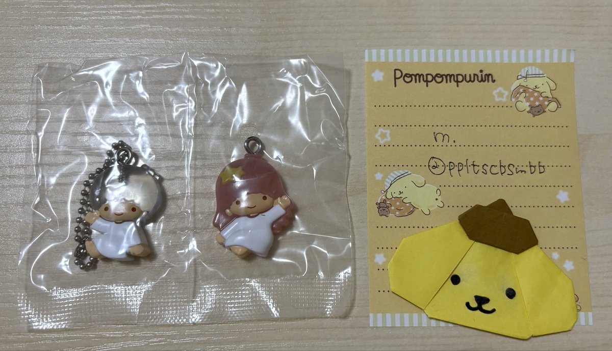 ppltscbsmbb's tweet photo. サンリオ　なかよしドロップチャーム

譲：リトルツインスターズ

求：ポムポムプリン&amp;チームプリン

郵送交換希望しております。

お心当たりの方おみえでしたら
お気軽にお声がけください！ https://t.co/fniCf4sS5A