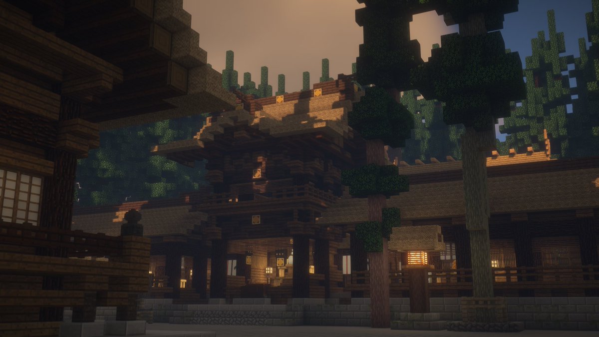 Cake_Matara's tweet photo. マイクラで守矢神社(MODあり)
まだ途中なので鋭意制作してく https://t.co/Tn8Qz4ulnx