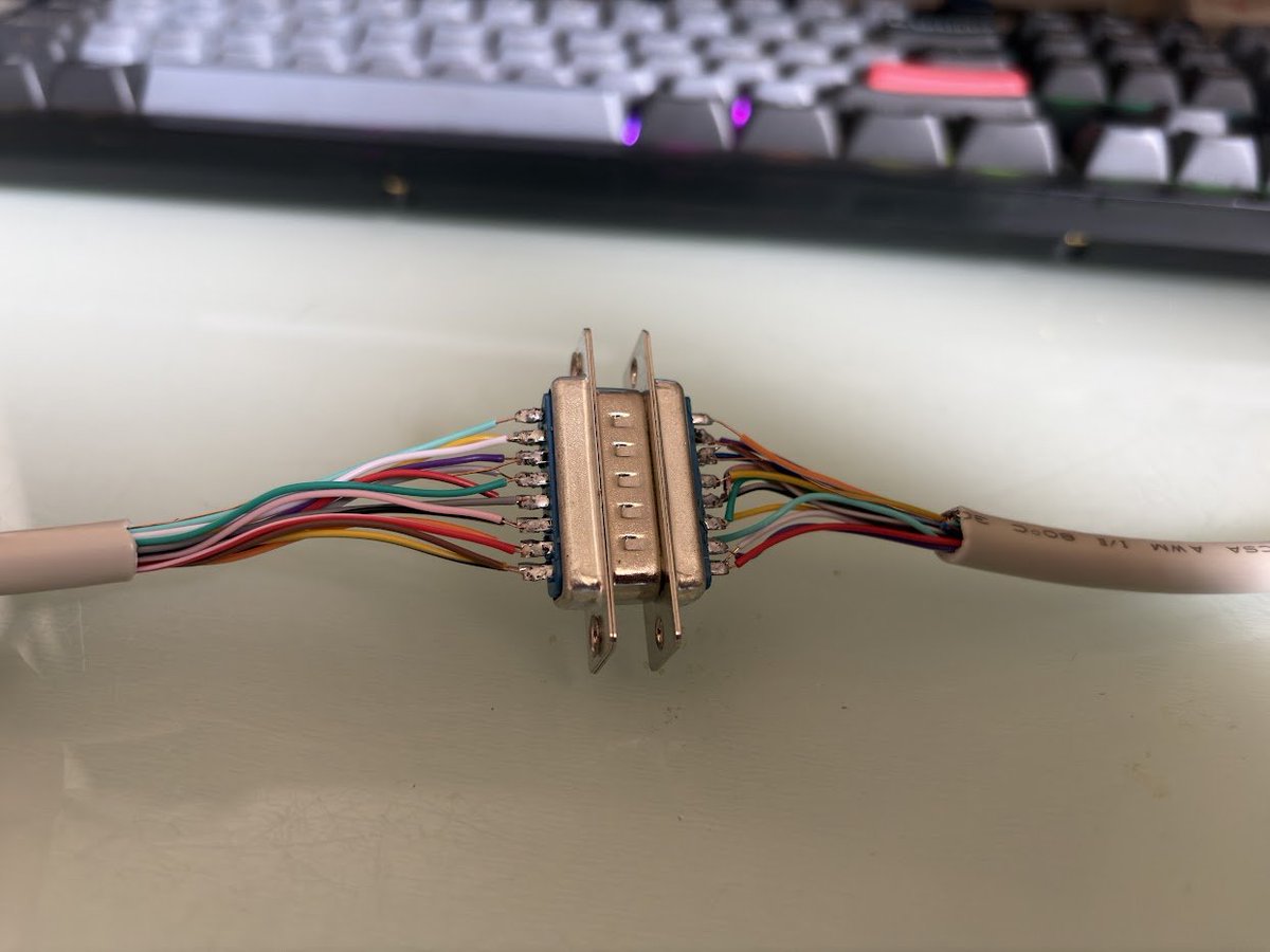 abhignayrk's tweet photo. Made some DB15 cables to connect the servos and LiDAR to the flight computer. That way, I don't have a mess of wires running along the CF rods https://t.co/n3tP2DFQOt