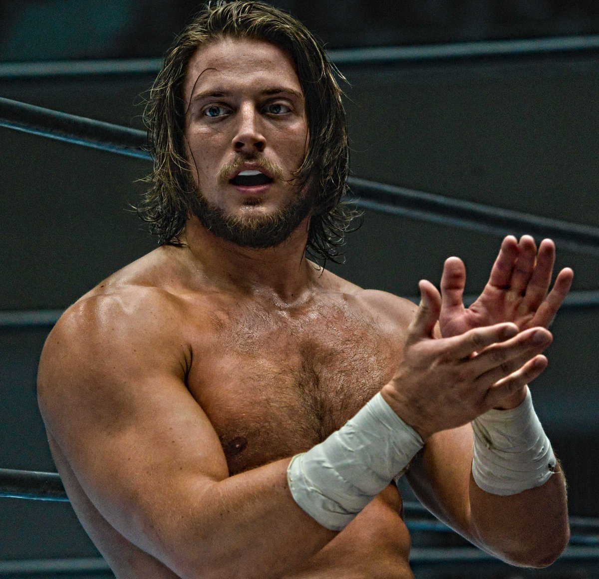 T7Nlw's tweet photo. 2026 9.22 帯広大会
色気たっぷり☺️どこからこの甘い雰囲気が出てるんだ😊
#njpw #njdest #ZaneJay https://t.co/a3magQ9JdR