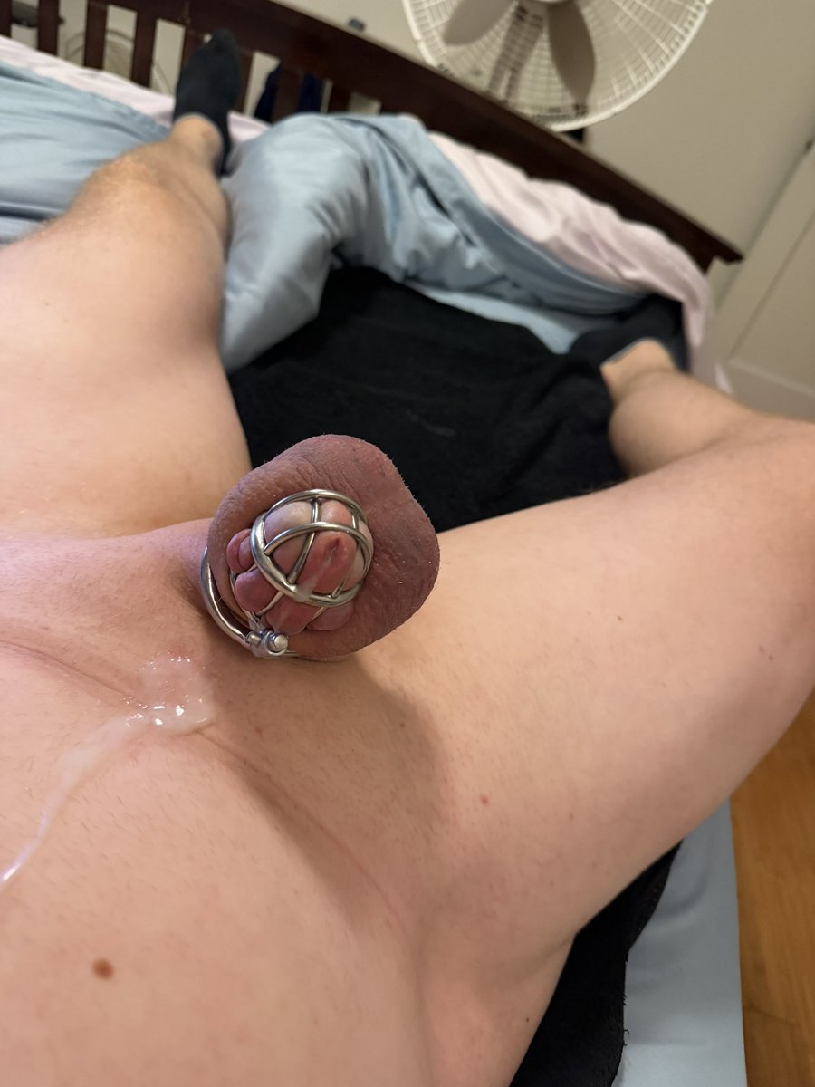 lockedandbound's tweet photo. It was rather a workout, but day 6 complete

Honestly never thought I’d make it this far—and am kind of alarmed at the 42+ days without orgasm I’ll be facing after this!

Or maybe I’ll just keep cumming caged from anal stimulation every day forever 🤪 https://t.co/zUuXlB5SPp