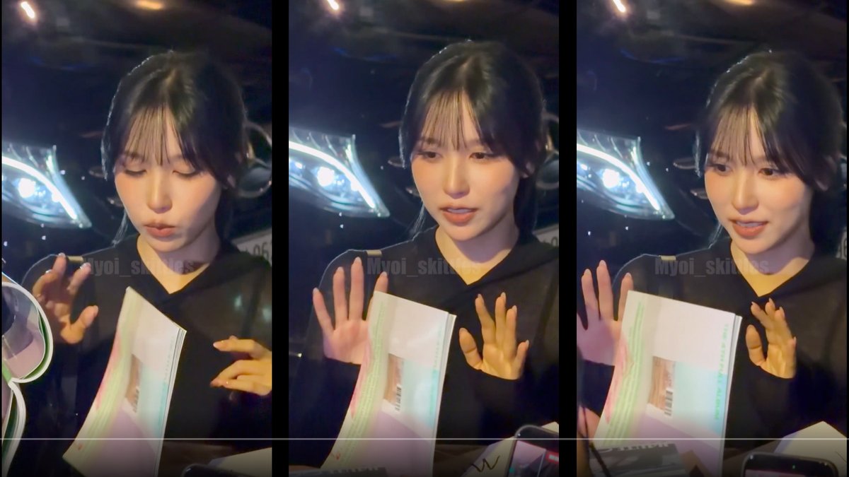 AndyWisely2's tweet photo. @B3nny_22 @adoringtzu It's the way the first person almost shoved their paper in Mina's face. https://t.co/fbQEqLkTzD