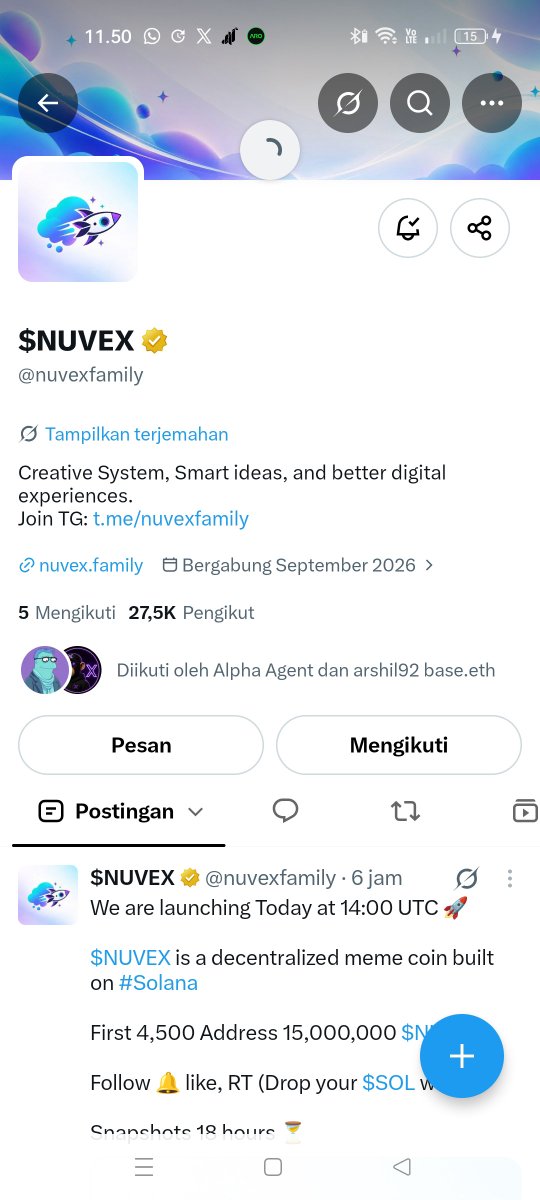 passolle777's tweet photo. @nuvexfamily 8xAEUVKhdjFtwvWgErYMNh76FhkA6kE9TWUP93FiP9XK https://t.co/XaOIPhUfwb
