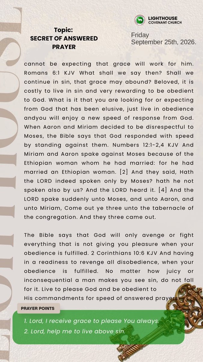Obasoto_Obafemi's tweet photo. The Key Devotional https://t.co/e65n6Z1BzE