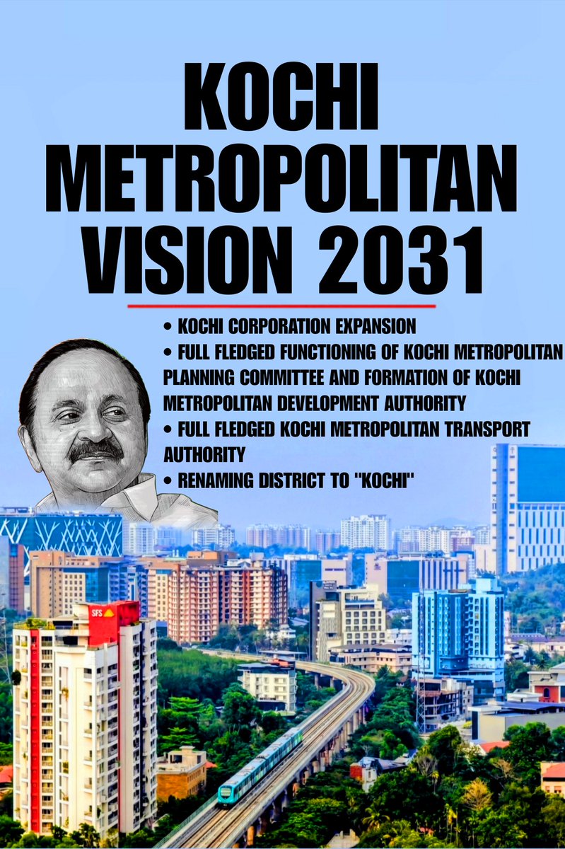 KochiFirst's tweet photo. Presented our "Kochi Metropolitan Vision 2031" to honourable CM @vdsatheesan 🤝❣️

Let's work together to make Kochi the next tier 1 city 🔥

Follow @KochiFirst for more of Kochi 

@iprdkerala @cskerala @invest_kerala @rojimjohn https://t.co/ScK3wkrOb7