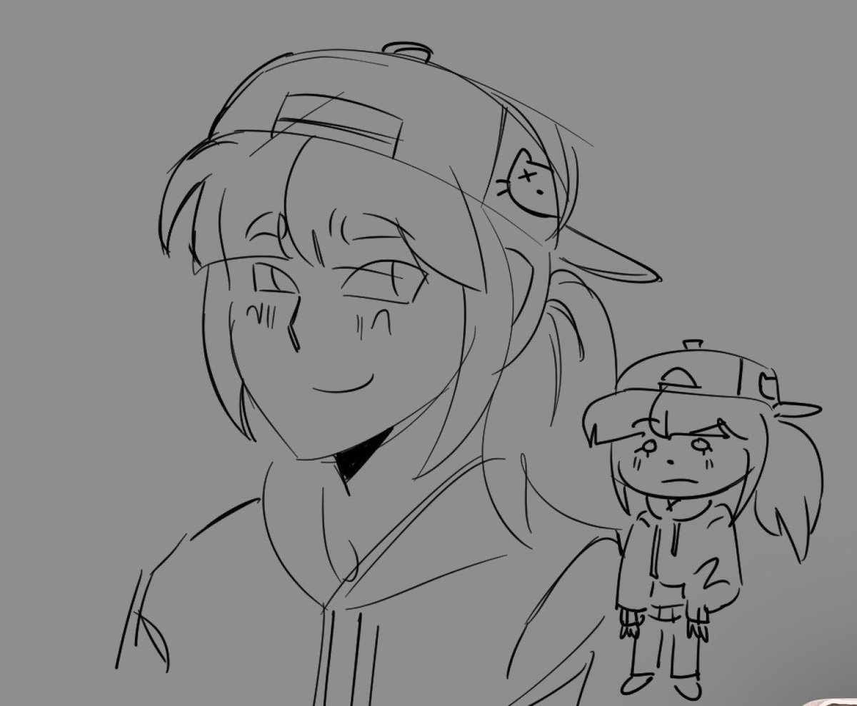 allforalgernon's tweet photo. so busy… anyways doodle of the girl who has a big brother a big sister and a papa who would all kill for her hashtag goated https://t.co/KtwkBFpnpb